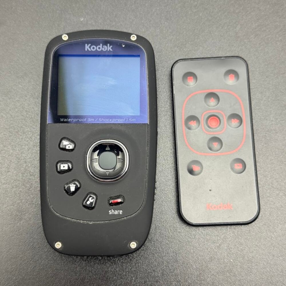 Kodak PlaySport Digital Video Camera w/ Remote tested, working.